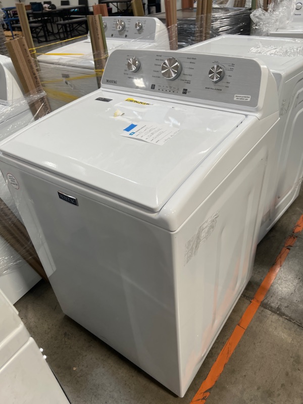 Photo 2 of 4.5-cu ft High Efficiency Agitator Top-Load Washer (White)
