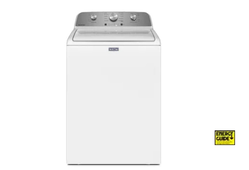 Photo 1 of 4.5-cu ft High Efficiency Agitator Top-Load Washer (White)
