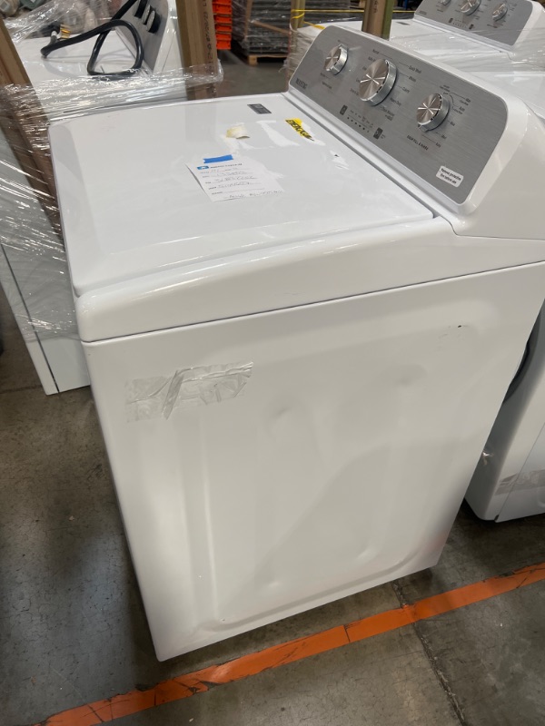 Photo 6 of 4.5-cu ft High Efficiency Agitator Top-Load Washer (White)
