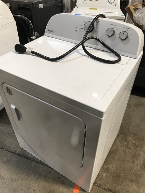 Photo 3 of Whirlpool 7-cu ft Electric Dryer (White