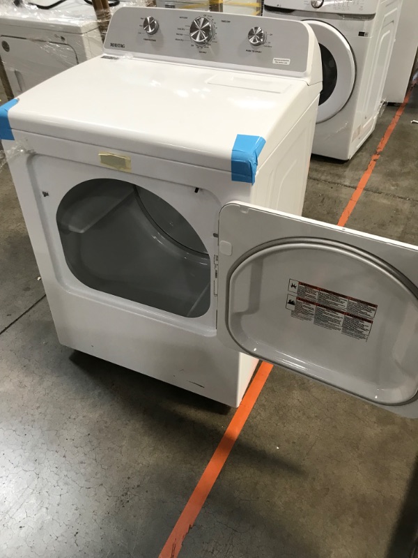 Photo 2 of Maytag 7-cu ft Electric Dryer (White)
