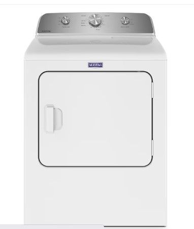 Photo 1 of Maytag 7-cu ft Electric Dryer (White)
