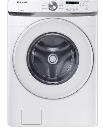 Photo 1 of Samsung 4.5-cu ft High Efficiency Stackable Front-Load Washer (White) ENERGY STAR
