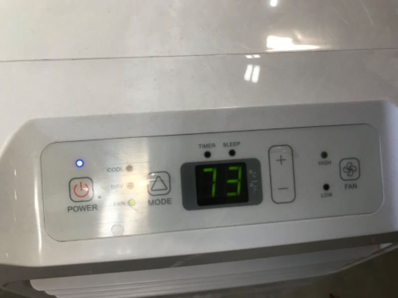 Photo 1 of 5,000 BTU 115-Volt Portable Air Conditioner with Dehumidifier Mode and Remote in White
