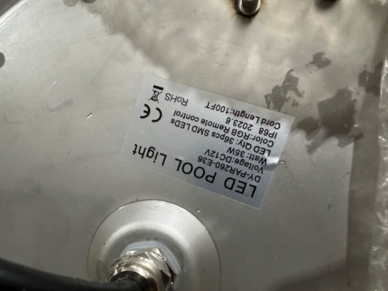 Photo 1 of Pomeade SH101200 LED 10 Inch Pool Lights for inground Pools Waterproof with 50 Foot Cord, Pool Lights for Wet Niche,Included Controller and APP Bluetooth Control 50FT