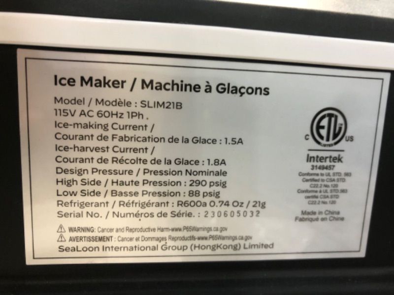 Photo 5 of **PARTS** Igloo Automatic Ice Maker, 