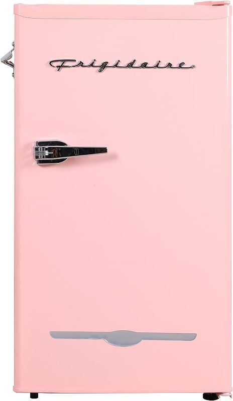 Photo 1 of DAMAGE/ SEE NOTES******
FRIGIDAIRE EFR376 Retro Bar Fridge Refrigerator 3.2 cu. Ft, Pink/Coral
