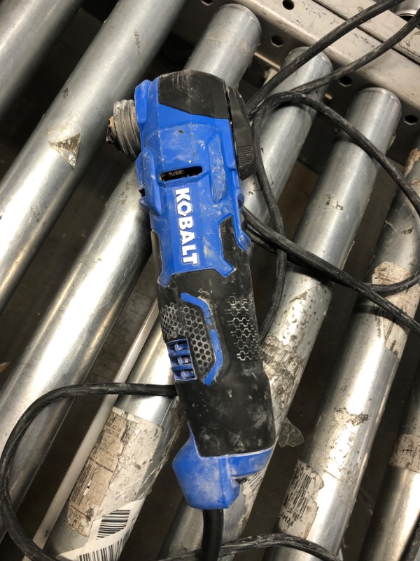 Photo 3 of ***HEAVILY USED, PARTS ONLY, NON-FUNCTIONAL** Kobalt Corded 4-Amp Variable Speed Oscillating Multi-Tool Kit with Soft Case