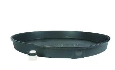 Photo 1 of 24 in. Plastic Drain Pan 2 pack
