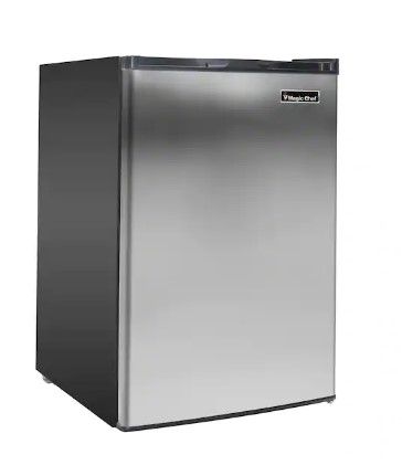 Photo 1 of Magic Chef 3.0 cu. ft. Upright Freezer in Stainless Steel