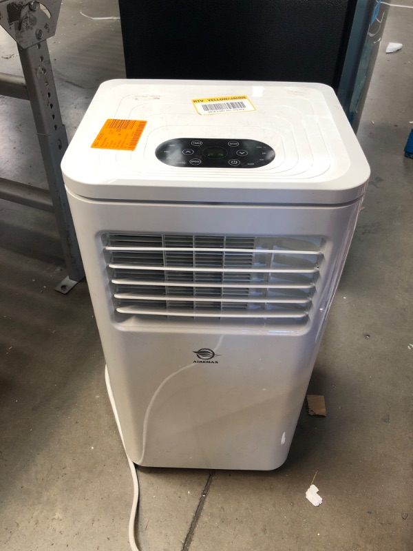 Photo 3 of AIREMAX 115V 12,000 BTU ASHRAE (6,000 BTU DOE) Portable Air Conditioner with Remote, 24H Timer, Dehumidifier, Wheels, LED