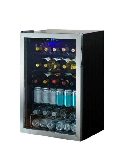 Photo 1 of Vissani 4.3 Cu. ft. Wine and Beverage Cooler in Stainless Steel