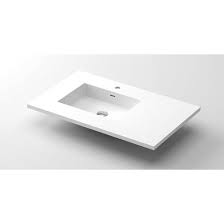 Photo 1 of *SIMILAR TO STOCK PHOTO* 36" Bathroom Sink, White