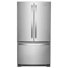 Photo 1 of 25.2 cu. ft. French Door Refrigerator in Fingerprint Resistant Stainless Steel with Internal Water Dispenser
