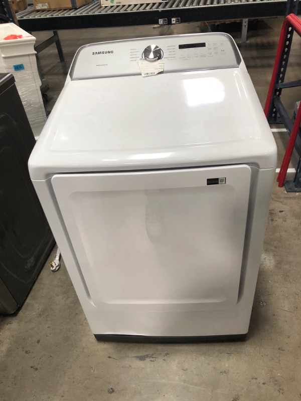 Photo 2 of Samsung 7.4 cu. ft. Vented Electric Dryer with Sensor Dry in White