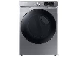 Photo 1 of 7.5 cu. ft. Smart Electric Dryer with Steam Sanitize+ in Platinum
