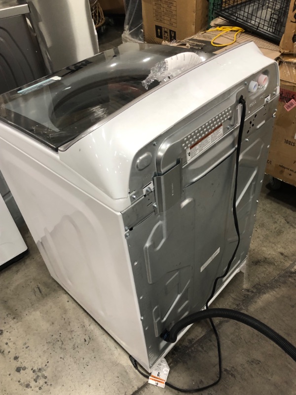 Photo 5 of 4.7 cu. ft. Smart Capable White Top Load Washing Machine with Extra Power Button and Deep Fill Option
