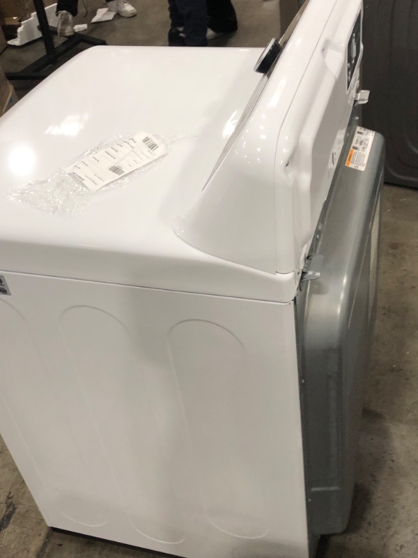 Photo 3 of LG - 7.3 Cu. Ft. Electric Dryer with Sensor Dry - White
