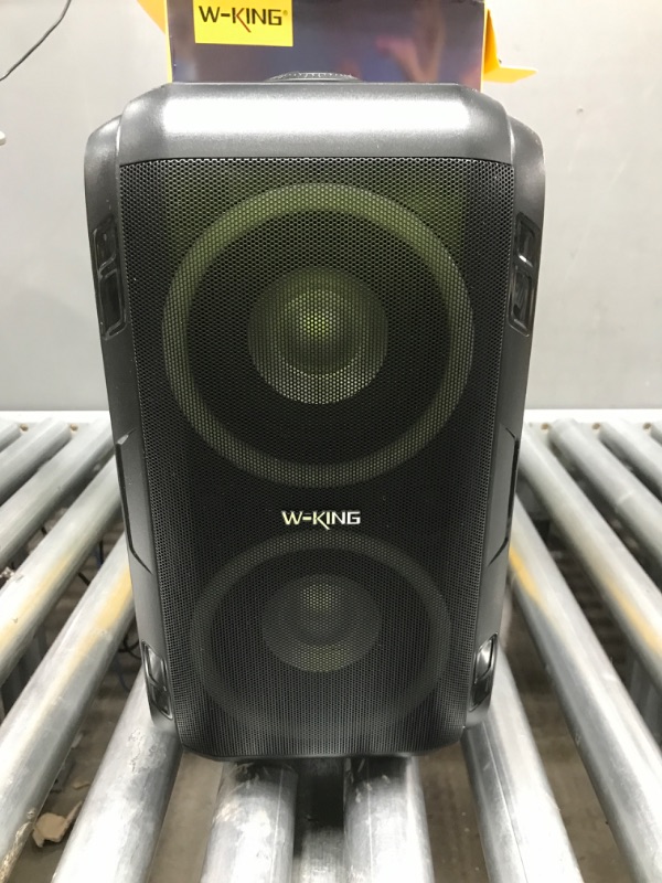 Photo 2 of W-KING 80W Bluetooth Speakers Loud, Super Rich Bass, Huge 105dB Sound Powerful Portable Wireless Outdoor Bluetooth Speaker, Mixed Color Lights, 24H Playtime, AUX, USB Playback, TF Card, Non-Waterproof