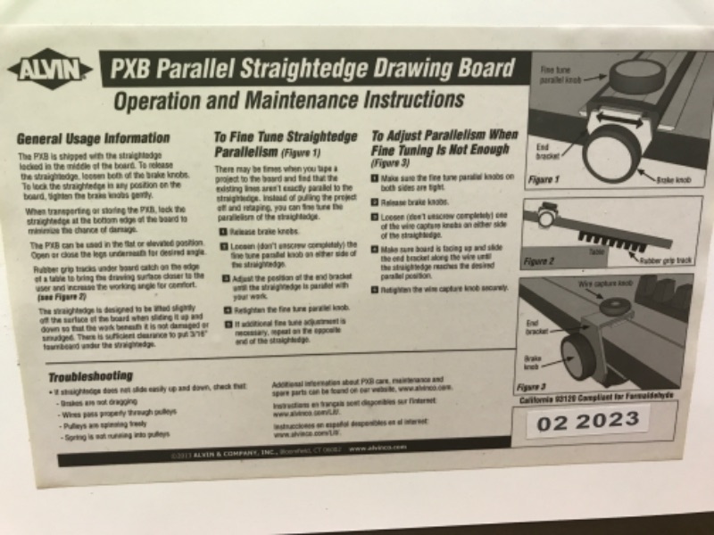 Photo 3 of ALVIN Portable Drafting Board Size 20" x 26" Model PXB26, Easily Adjustable Drafting and Architecture Drawing Board with Ergonomic Carrying Handle - Portable Drafting Boards, 20 x 26 Inches 26 x 20 inches