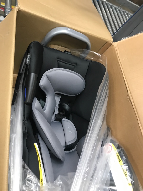 Photo 3 of Britax Willow S Infant Car Seat with Alpine Base, ClickTight Technology, Rear Facing Car Seat with RightSize System, Graphite Onyx