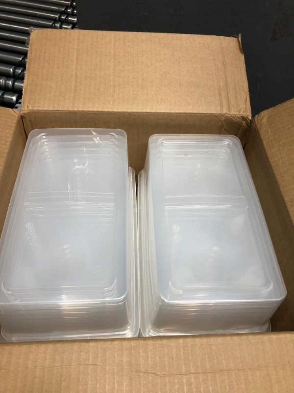 Photo 2 of 5 qt. Plastic Storage Bin with Lid in Clear (20-Pack)