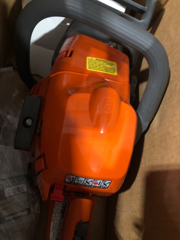 Photo 4 of [FOR PARTS, READ NOTES]
Husqvarna 445 Gas Powered Chainsaw, 50-cc 2.8-HP, 2-Cycle X-Torq Engine, 18 Inch Chainsaw with Automatic Oiler, For Wood Cutting