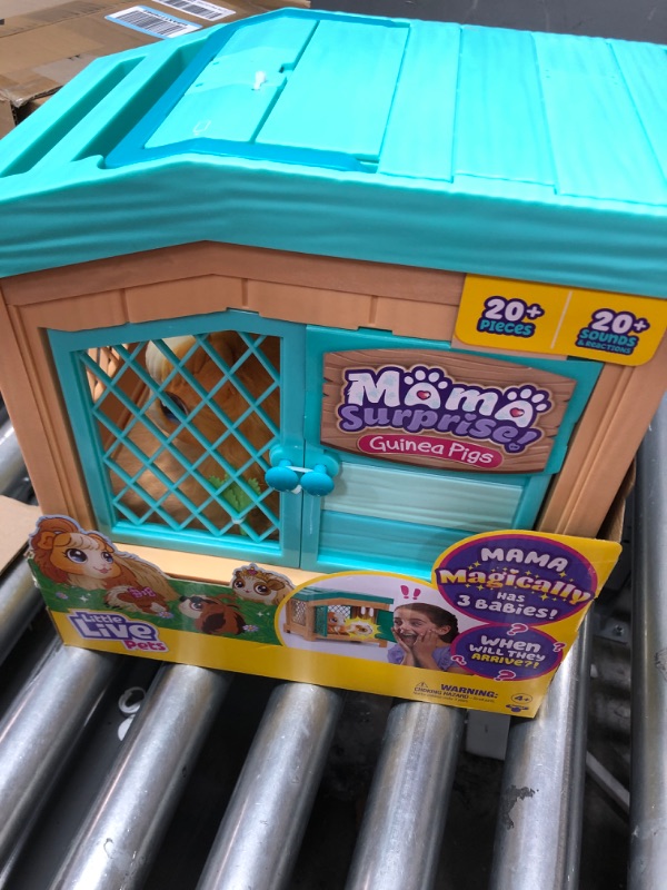 Photo 1 of Little Live Pets - Mama Surprise | Soft, Interactive Guinea Pig and her Hutch, and her 3 Babies. 20+ Sounds & Reactions. for Kids Ages 4+, Multicolor, 7.8 x 11.93 x 11.38 inches