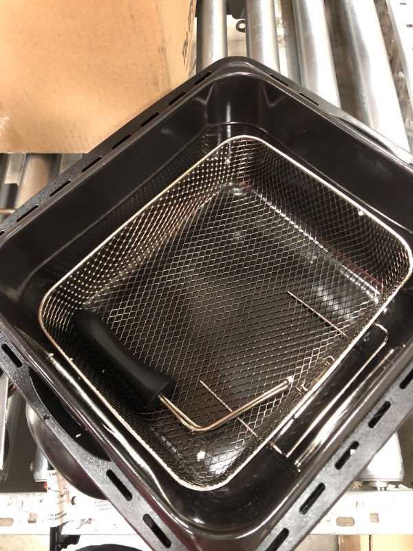 Photo 4 of ***unable to test***Chefman 4.5 Liter Deep Fryer w/Basket Strainer, XL Jumbo Size, Adjustable Temperature & Timer, Perfect for Fried Chicken, Shrimp, French Fries, Chips & More, Removable Oil-Container, Stainless Steel