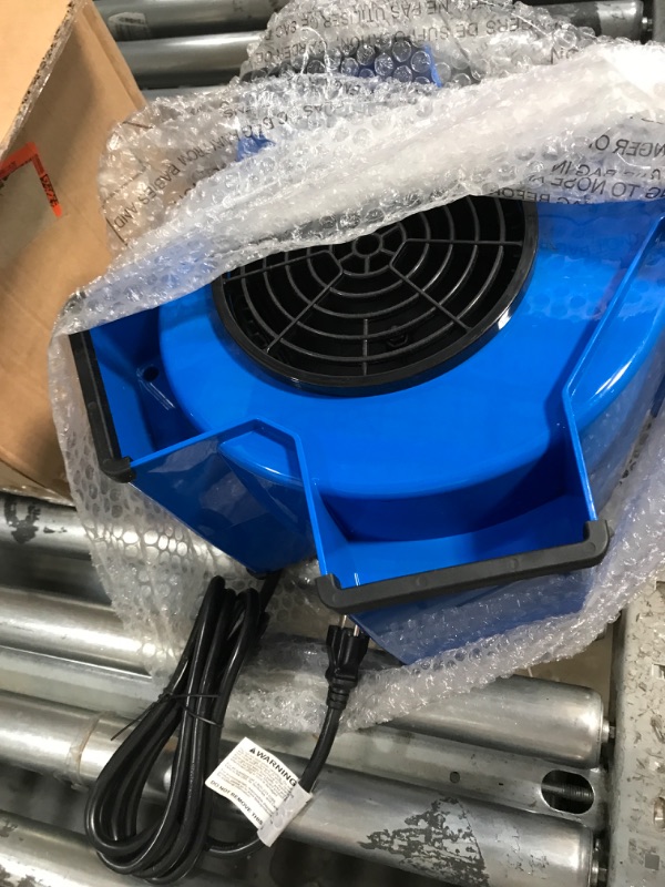 Photo 2 of ***DOES NOT TURN ON WHEN PLUGGED IN - UNABLE TO TROUBLESHOOT***
Lasko High Velocity X-Blower Utility Fan, Blue X12905 11x9x12