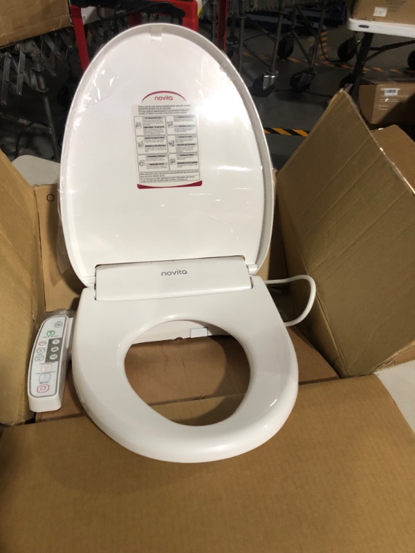 Photo 4 of **POWERS ON** *LOOKS NEW* KOHLER BD-N45OUS-N0 Novita Elongated Bidet Toilet Seat