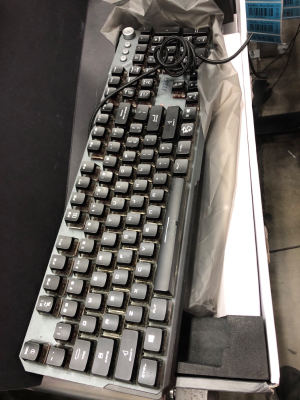 Photo 1 of 0**parts only not functional***MSI Vigor GK71 Sonic Blue US Mechanical RGB Gaming Keyboard Sonic Blue Switches Blue VIGOR GK71 SONIC BLUE US