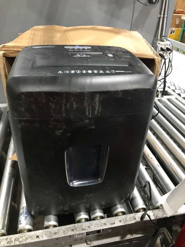 Photo 1 of Amazon Basics 15-Sheet Cross Cut Paper Shredder and Credit Card CD Shredder with 6 Gallon Bin 15 Sheet - new model Shredder
