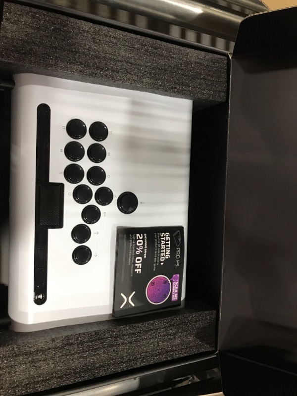 Photo 2 of ***NO POWER CORD - UNABLE TO TEST***
Victrix by PDP Pro FS-12 Arcade Fight Stick for PlayStation 5 - White Pro FS-12 White