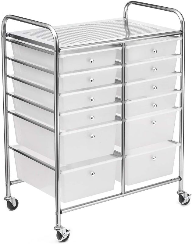 Photo 1 of [FOR PARTS, READ NOTES]
Simply Tidy Clear 12 Drawer Rolling Cart
