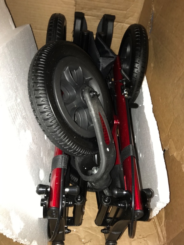 Photo 2 of ***SCRATCHED AND SCRAPED - SEE PICTURES***
ELENKER All-Terrain Rollator Walker with Seat, Red