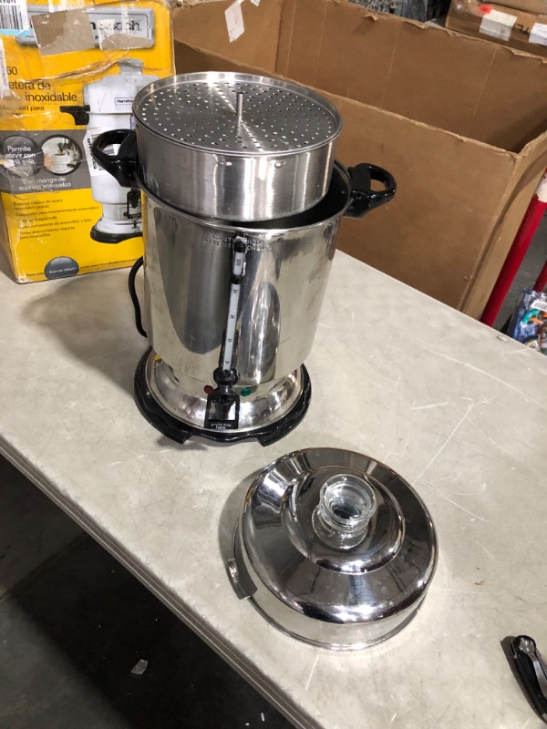 Photo 6 of ***NONREFUNDABLE - NOT FUNCTIONAL - FOR PARTS ONLY - SEE COMMENTS***
Hamilton Beach Coffee Urn Stainless Steel Model 