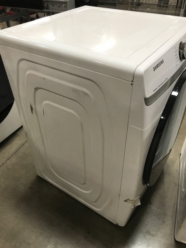 Photo 6 of Samsung 7.5-cu ft Stackable Steam Cycle Smart Electric Dryer (White)