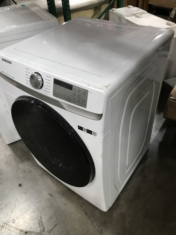 Photo 4 of Samsung 7.5-cu ft Stackable Steam Cycle Smart Electric Dryer (White)