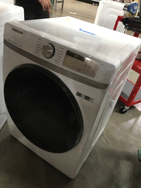 Photo 3 of Samsung 7.5-cu ft Stackable Steam Cycle Smart Electric Dryer (White)