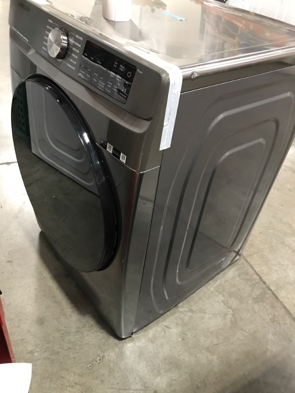 Photo 2 of Samsung 7.5-cu ft Stackable Steam Cycle Smart Electric Dryer (Platinum)