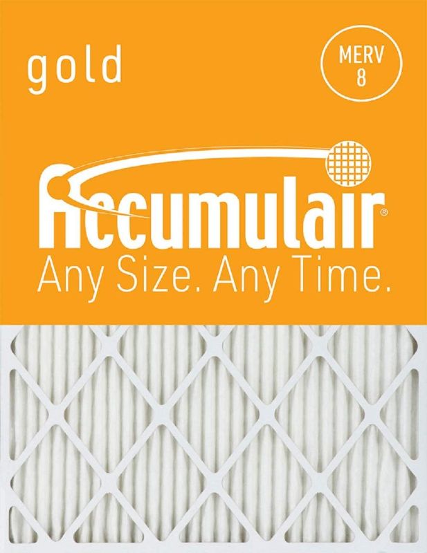 Photo 1 of Accumulair Gold 8x24x1 (Actual Size) MERV 8 Air Filter/Furnace Filter (2 Pack)