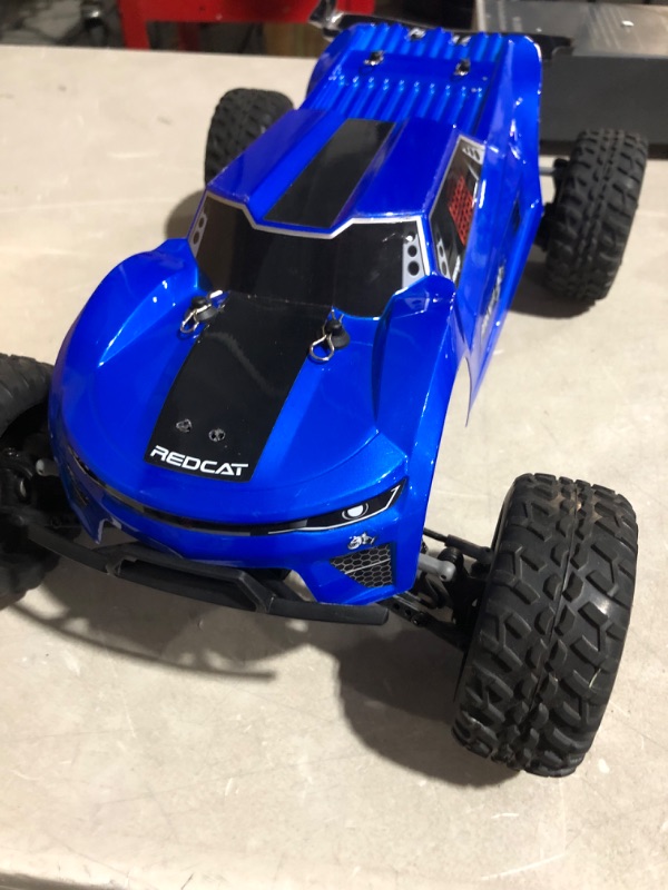 Photo 3 of **MISSING CHARGER**
Redcat Racing Piranha-TR-10 Piranha Tr10 Truggy, Blue Single