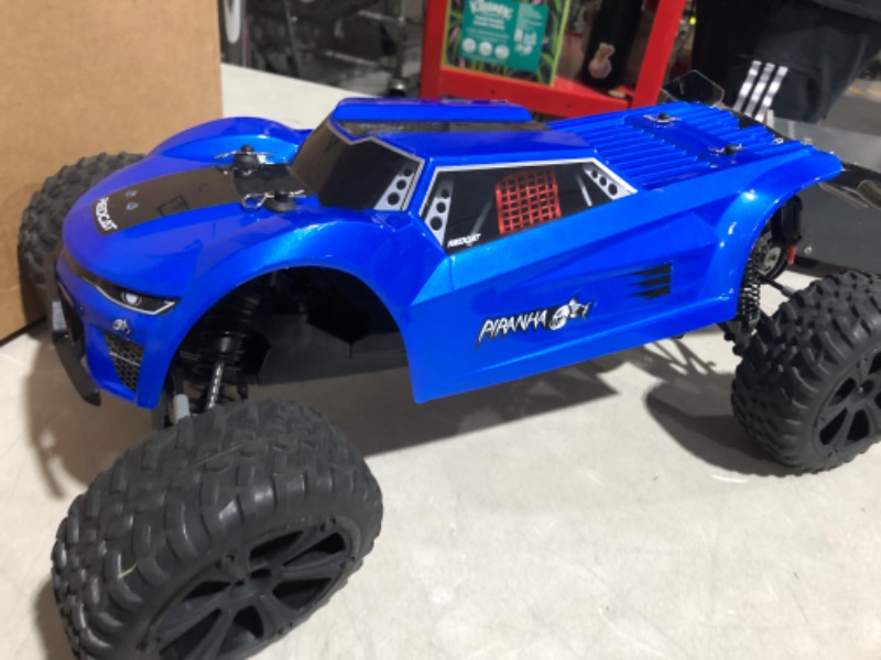 Photo 4 of **MISSING CHARGER**
Redcat Racing Piranha-TR-10 Piranha Tr10 Truggy, Blue Single