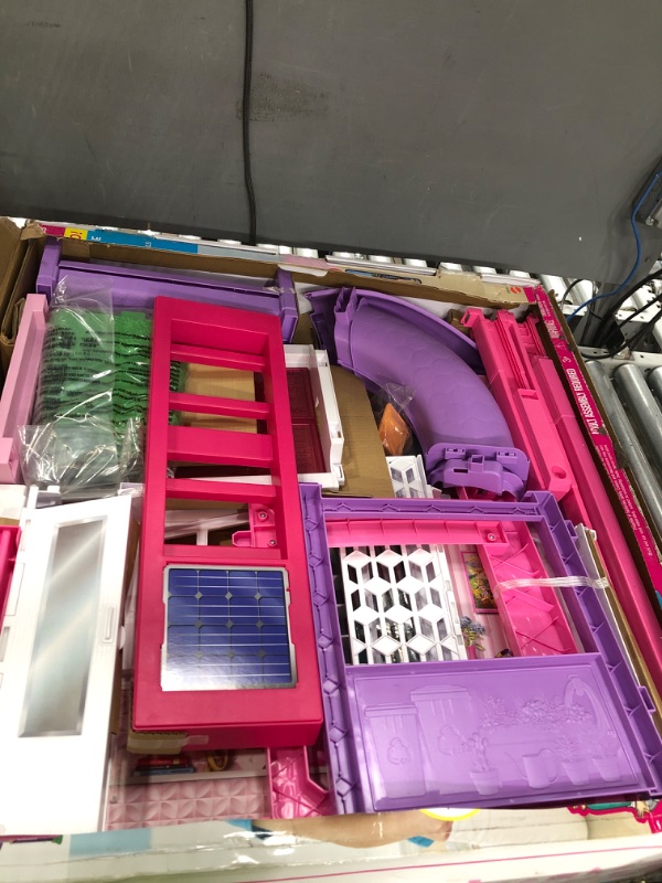 Photo 2 of Barbie Dreamhouse, Doll House Playset with 70+ Accessories Including Transforming Furniture, Elevator, Slide, Lights & Sounds Wheelchair Accessible Elevator