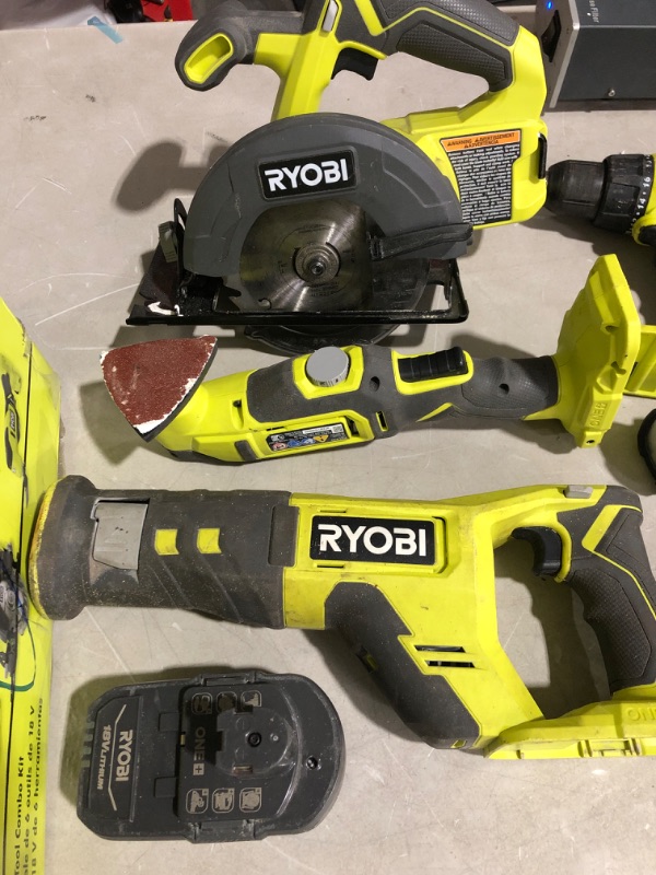 Photo 3 of * missing some pieces * one bad battery * see all images * 
RYOBI ONE+ PCL1600K2 18V Cordless 6-Tool Combo Kit with 1.5 Ah Battery, 4.0 Ah Battery, and Charger