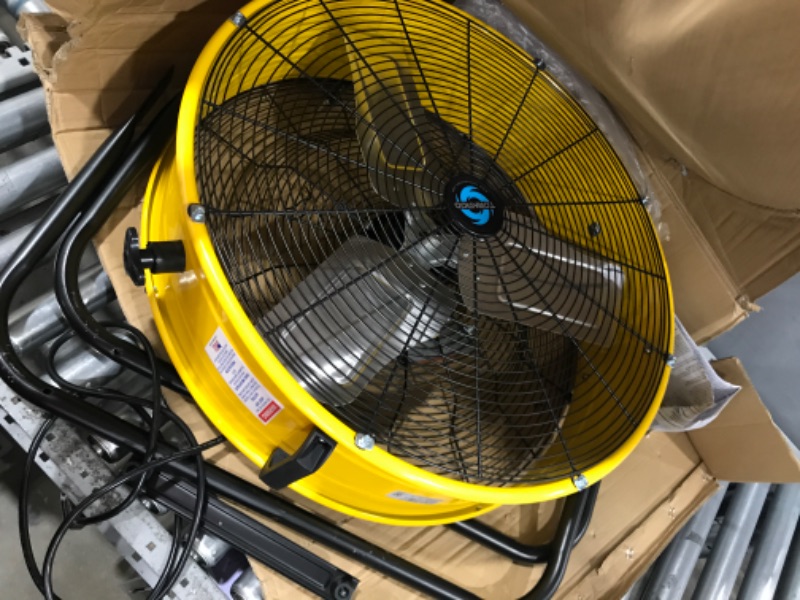 Photo 2 of Tornado - 24 Inch Industrial Grade UL Safety Listed High Velocity Air Movement Heavy Duty Drum Fan - 3 Speed Air Circulator Fan - Industrial, Commercial, Residential, and Greenhouse Use