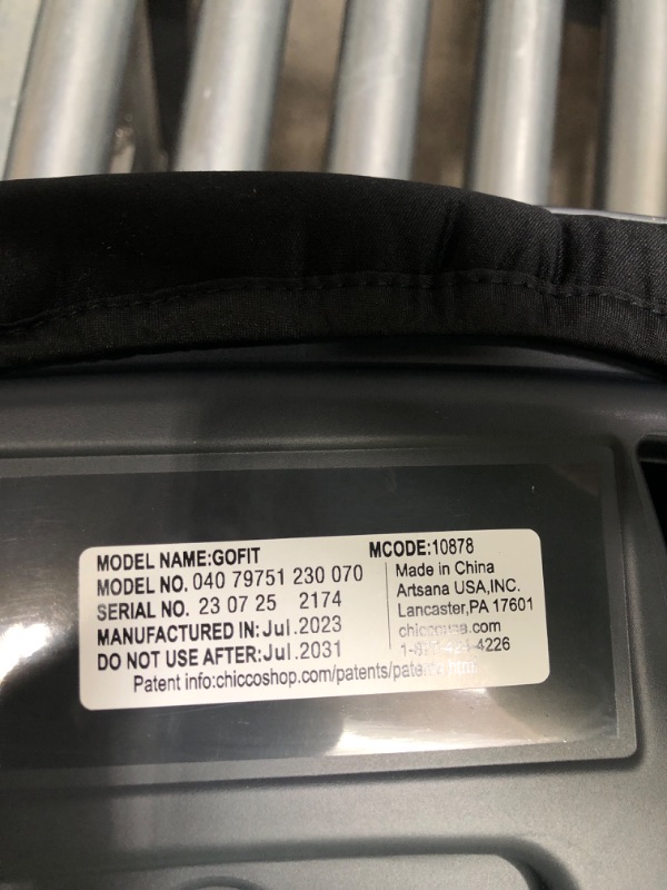 Photo 1 of Chicco GoFit Backless Booster Car Seat, Travel Booster Seat for Car, Portable Car Booster Seat for children 40-110 lbs. | Shark/Black/Grey Shark GoFit