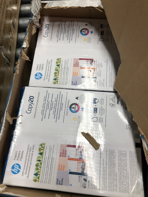 Photo 2 of HP Printer Paper 8.5 x 11 Paper Copy 20 lb 10 Reams - 5,000 Sheets 92 Bright FSC Certified 200230C 10 Ream | 5000 Sheets