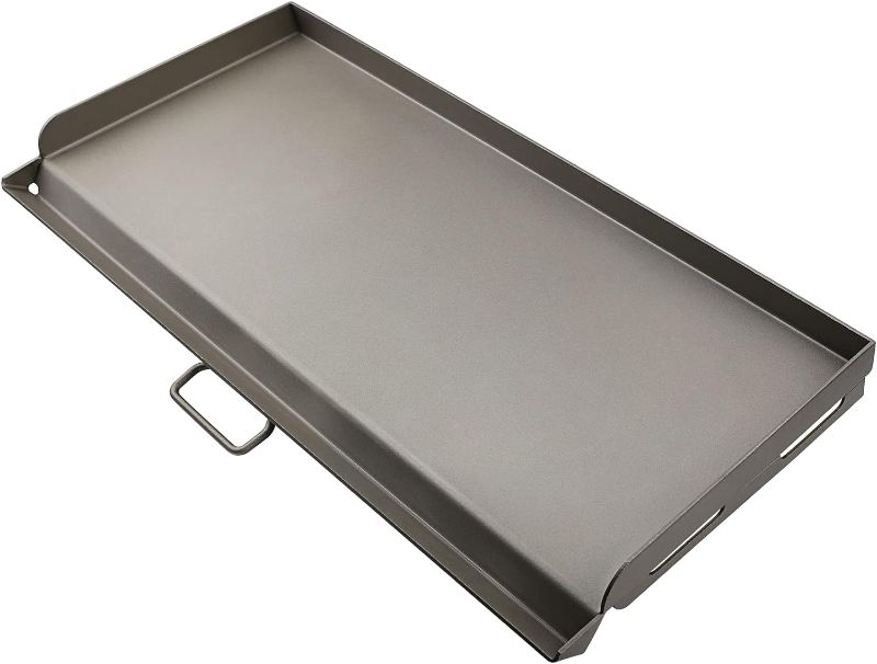 Photo 1 of *Rusted* Hisencn 14 x 32 inch Fry Griddle for Camp Chef Two Burner 14" Stove, Camping Stoves Griddle for Camp Chef stove, Outdoor Stove Top Griddle for Gas Grills, Portable Propane Grills
